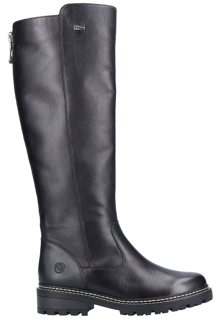 Remonte Stiefel Glattleder Schwarz