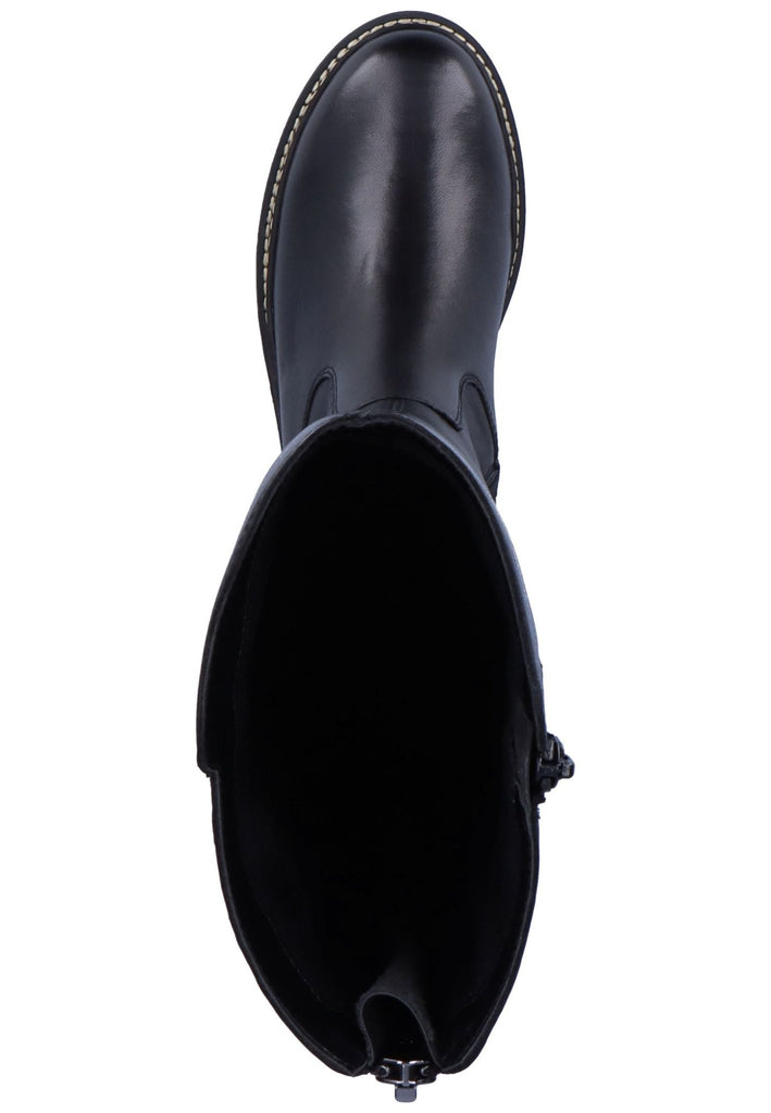 Remonte Stiefel Glattleder Schwarz