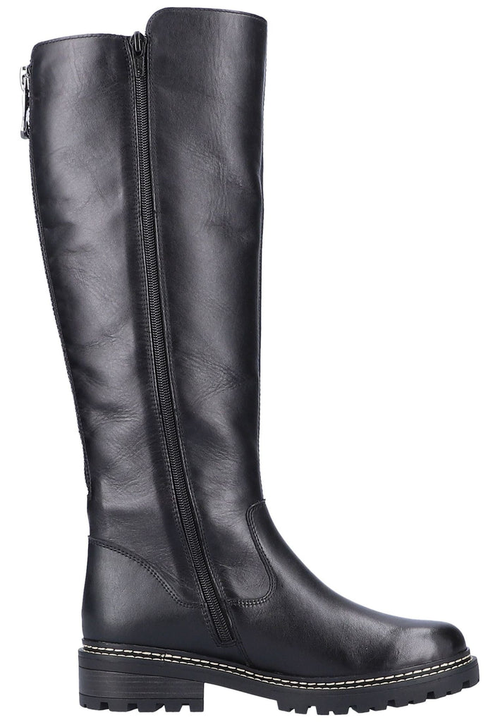 Remonte Stiefel Glattleder Schwarz