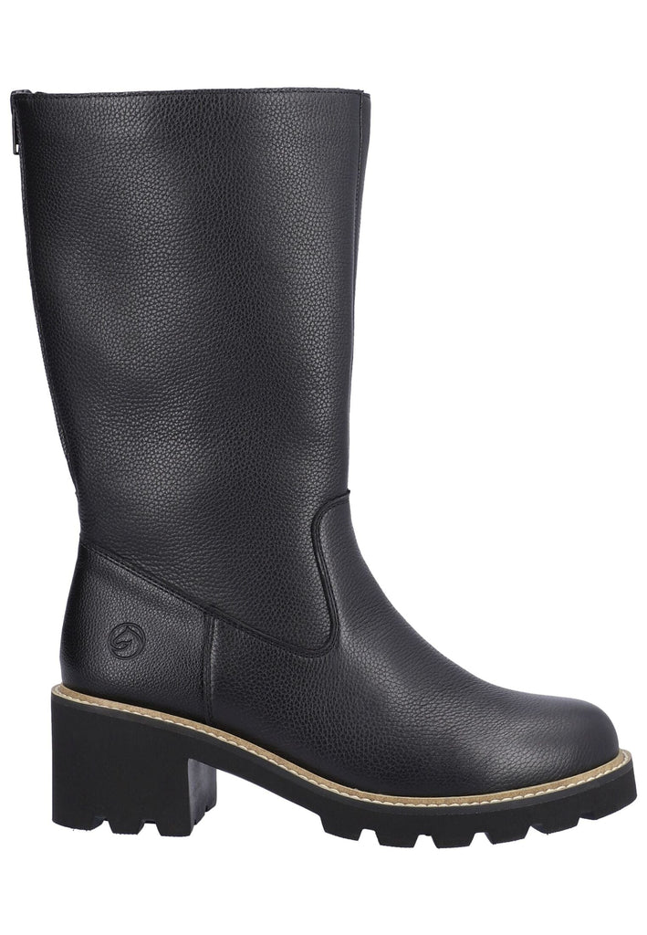 Remonte Stiefel Glattleder Schwarz Warmfutter