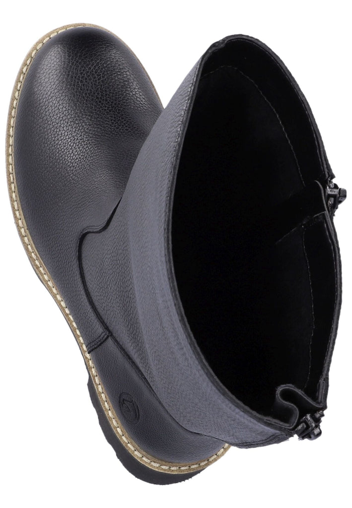Remonte Stiefel Glattleder Schwarz Warmfutter