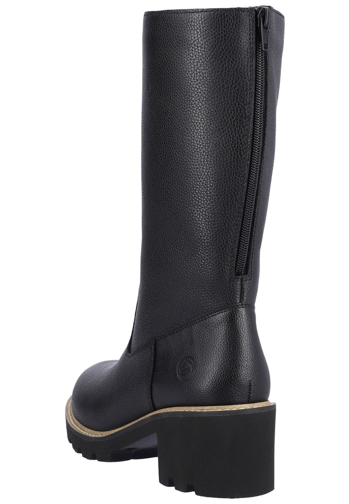 Remonte Stiefel Glattleder Schwarz Warmfutter