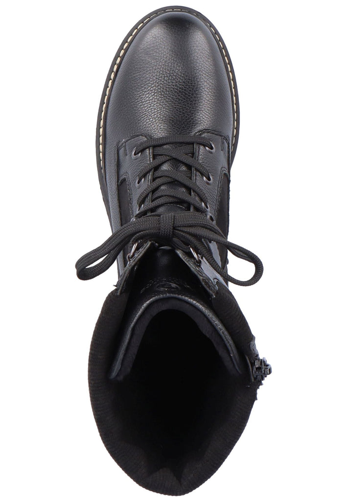 Remonte Stiefel Glattleder Schwarz Warmfutter