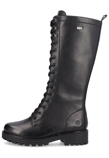 Remonte Stiefel Glattleder Schwarz Warmfutter