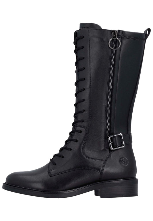 Remonte Stiefel Leder Schwarz