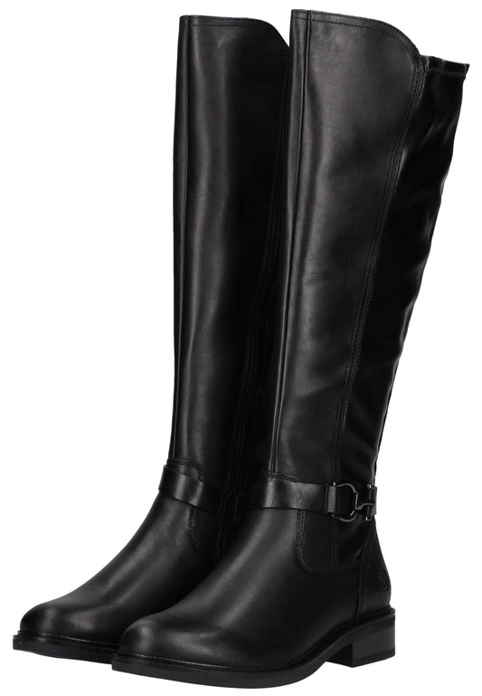 Remonte Stiefel Leder/Synthetik Schwarz/Schwarz
