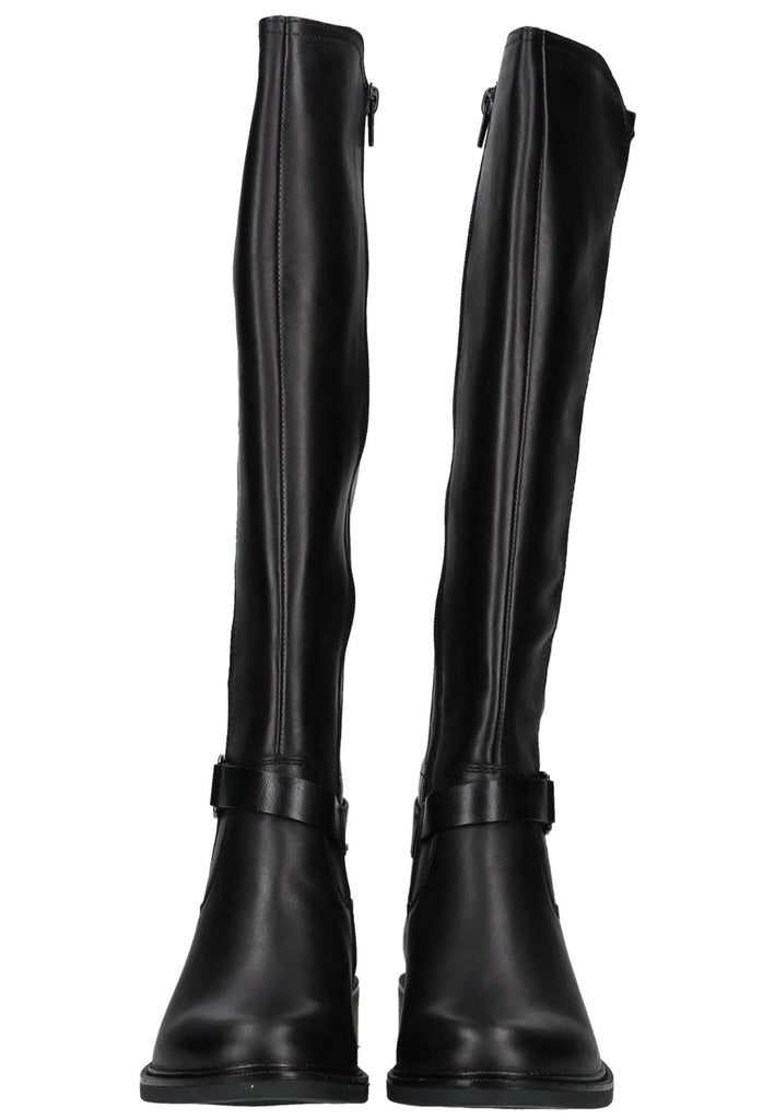 Remonte Stiefel Leder/Synthetik Schwarz/Schwarz