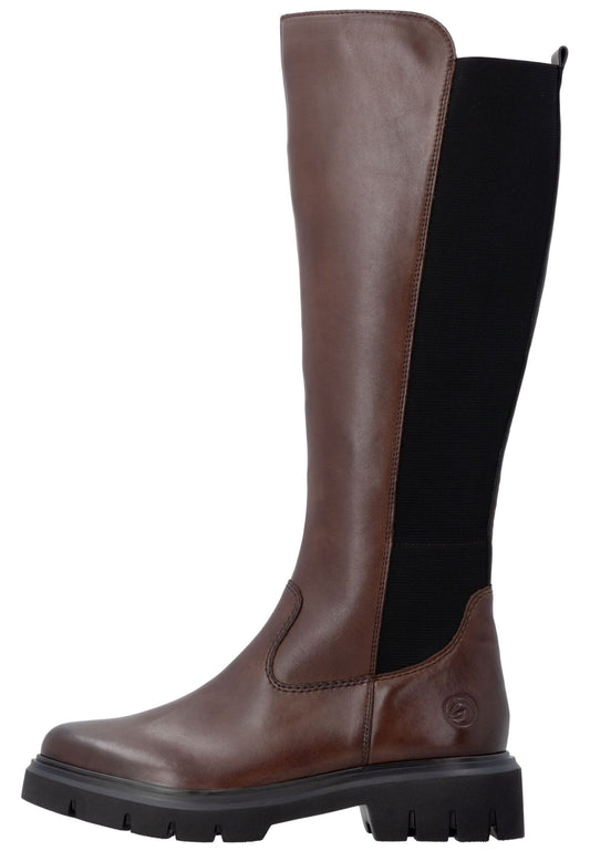 Remonte Stiefel Leder/Textil Braun/Schwarz