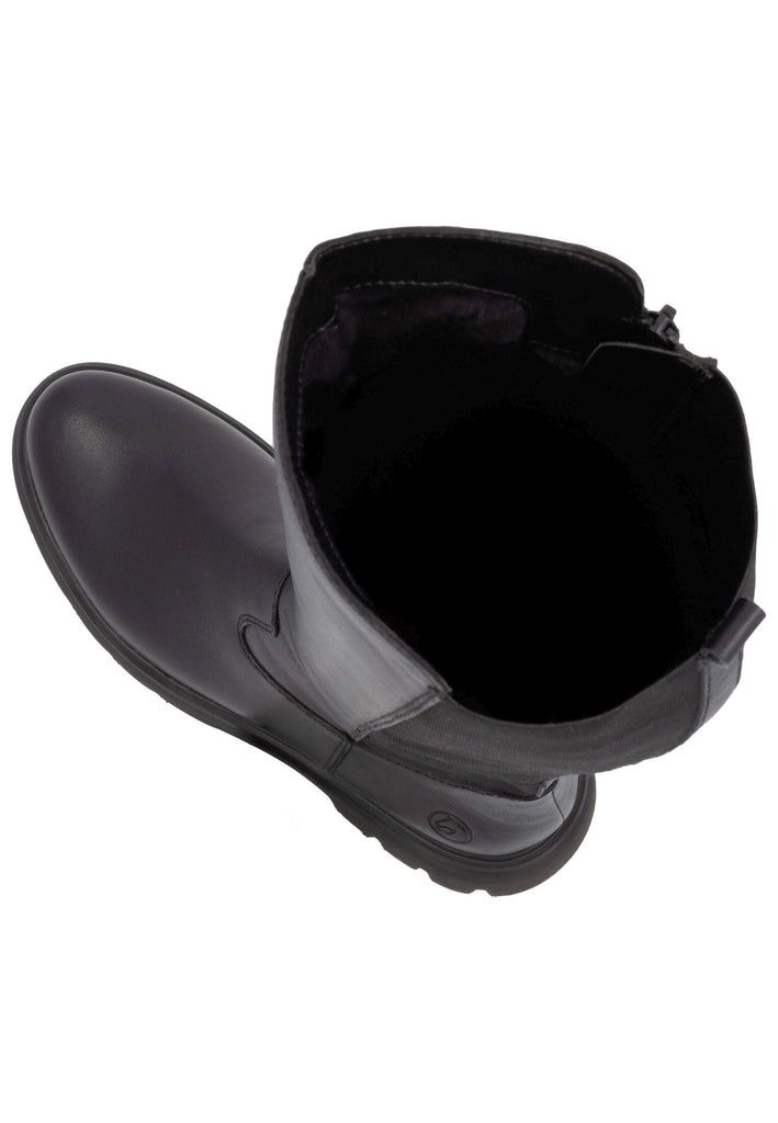 Remonte Stiefel Leder/Textil Schwarz