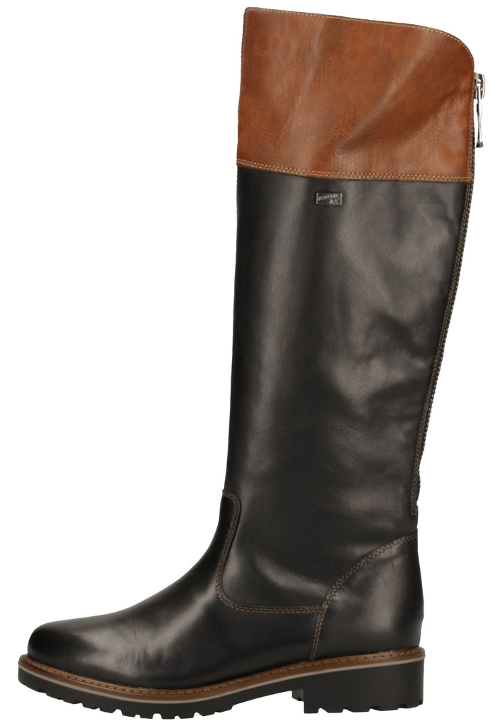 Stiefel Remonte Stiefel Glattleder Schwarz/Braun