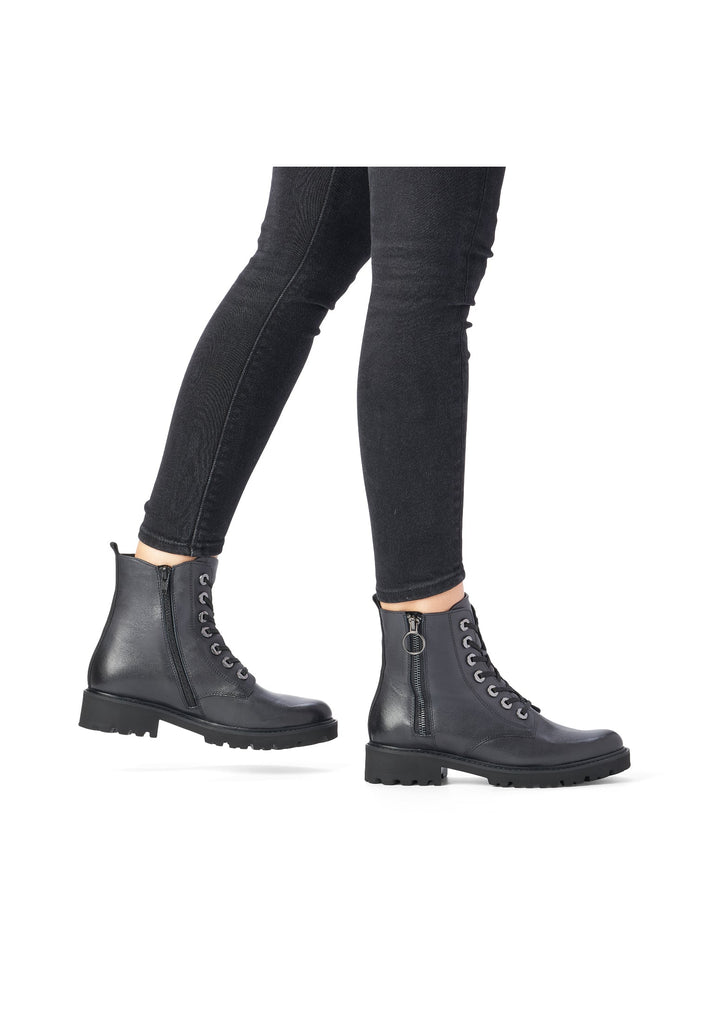 Remonte Stiefelette Glattleder Blau