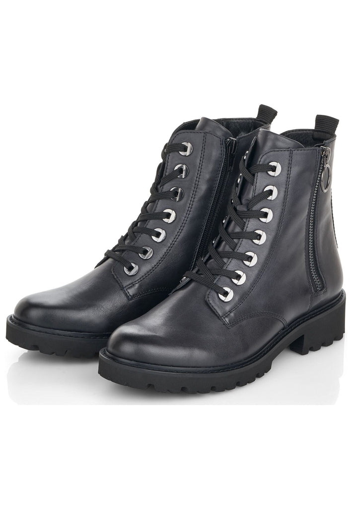 Remonte Stiefelette Glattleder Blau