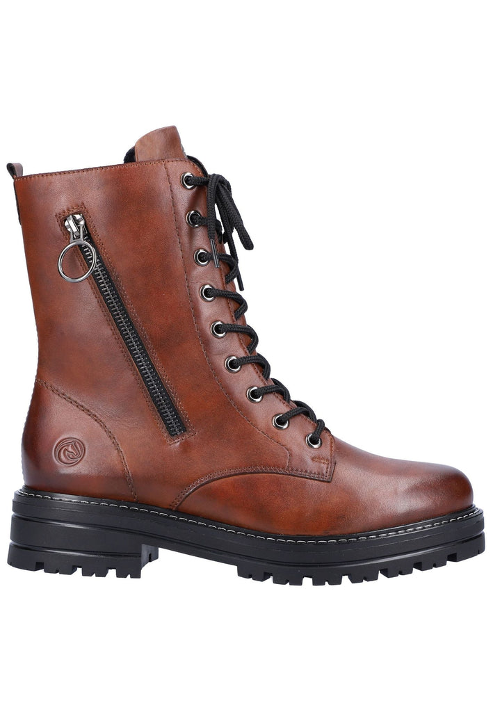 Remonte Stiefelette Glattleder Chestnut Warmfutter