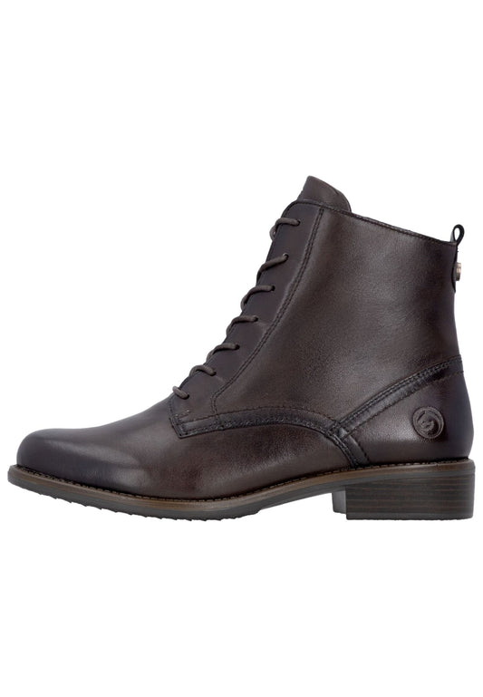 Remonte Stiefelette Glattleder Dunkelbraun
