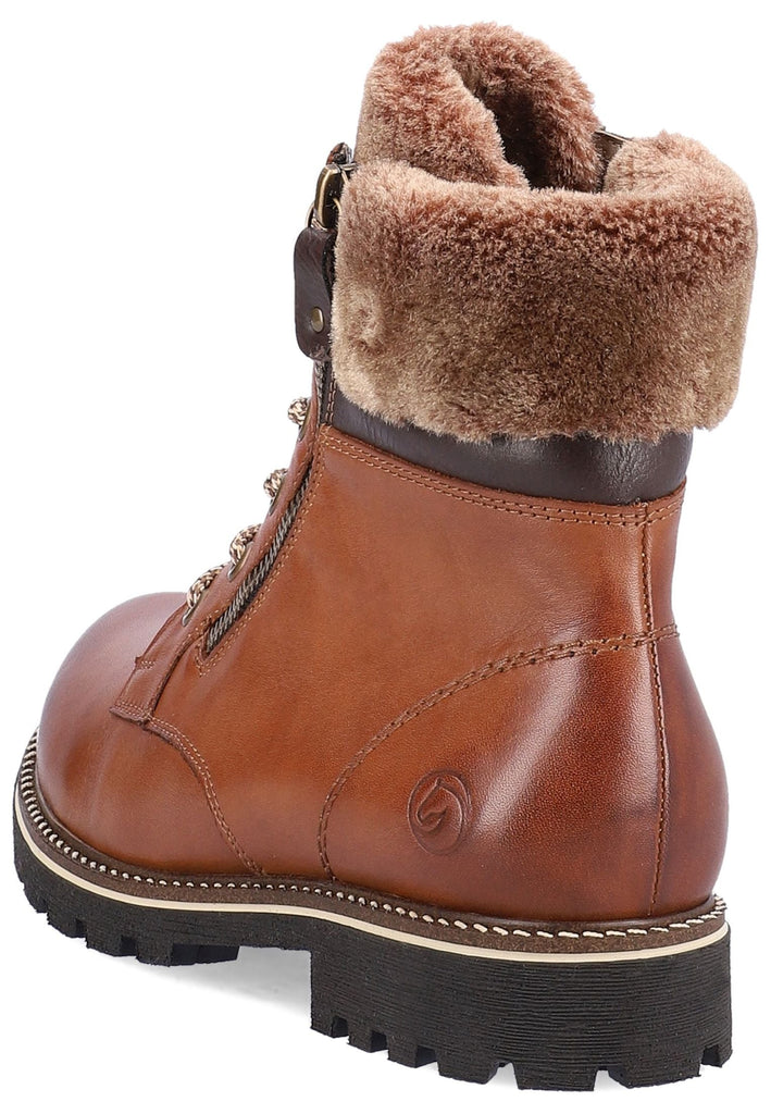 Remonte Stiefelette Glattleder Muskat Warmfutter