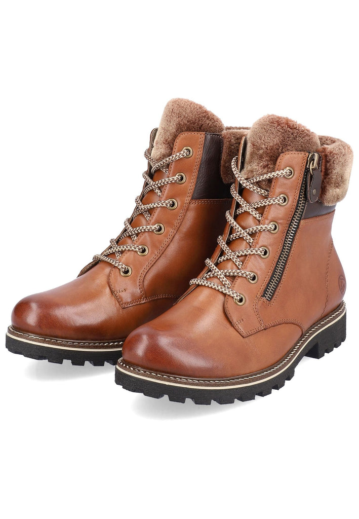 Remonte Stiefelette Glattleder Muskat Warmfutter
