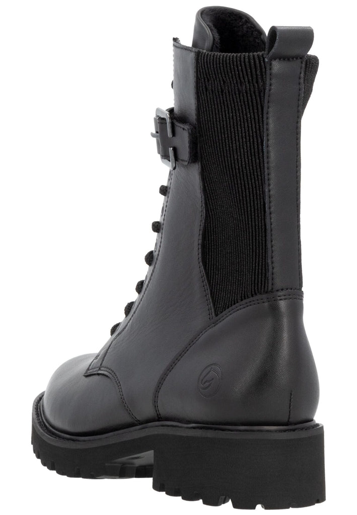 Remonte Stiefelette Glattleder Schwarz