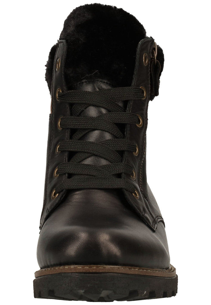 Remonte Stiefelette Glattleder Schwarz/Braun