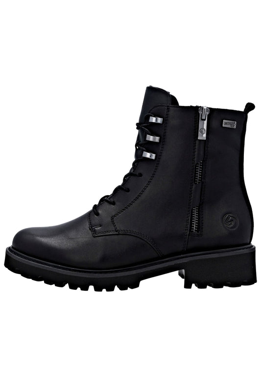 Remonte Stiefelette Glattleder Schwarz/Schwarz