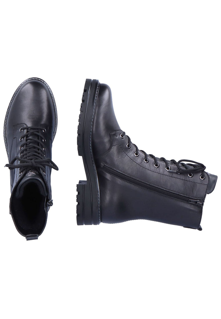 Remonte Stiefelette Glattleder Schwarz Warmfutter