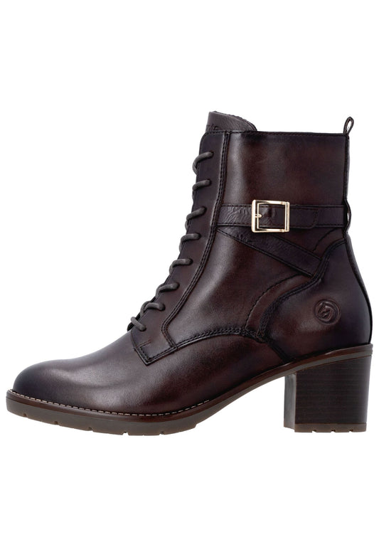 Remonte Stiefelette Leder Dunkelbraun