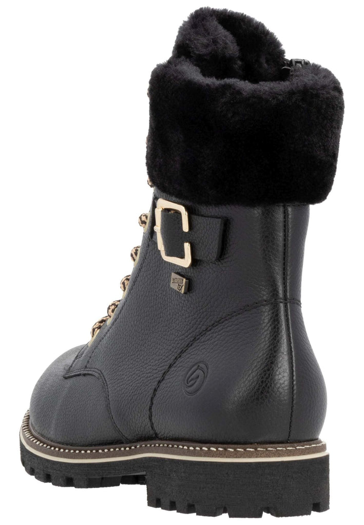 Remonte Stiefelette Leder/Fell Schwarz