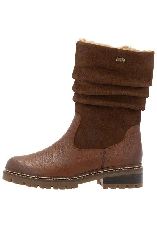 Remonte Stiefelette Leder Nuss Warmfutter