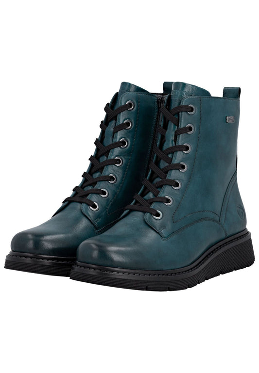 Remonte Stiefelette Leder Petrol Warmfutter