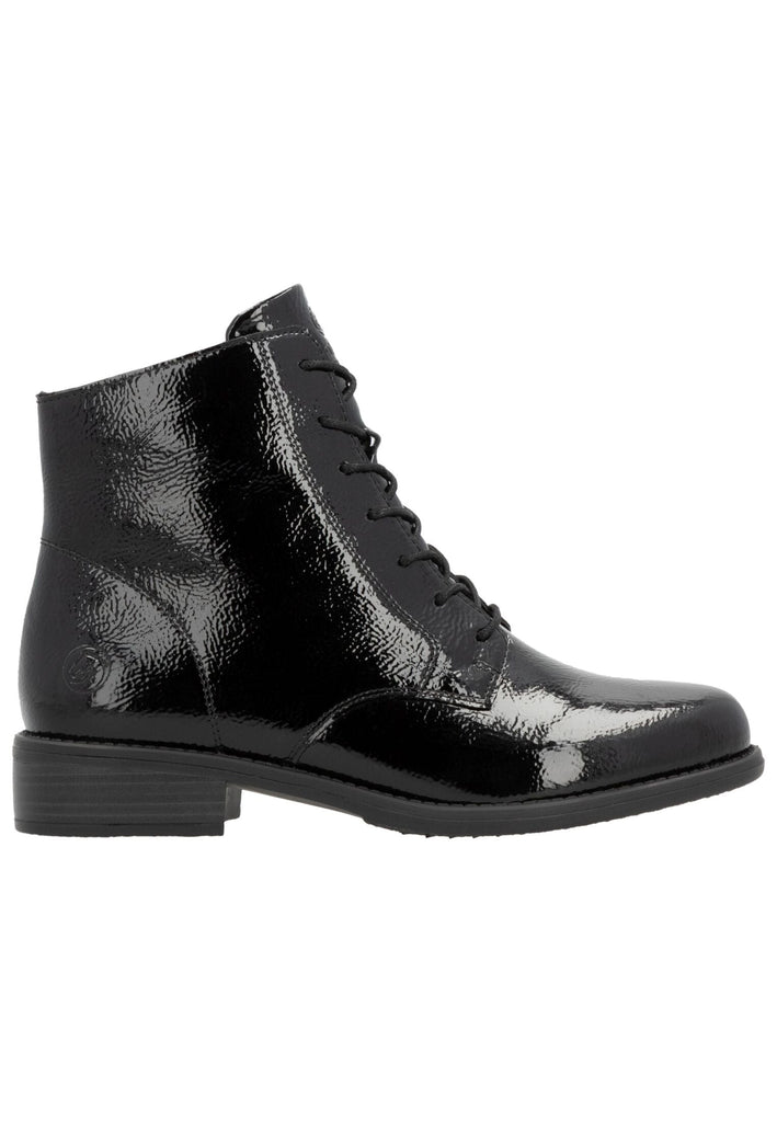 Remonte Stiefelette Leder Schwarz Lack