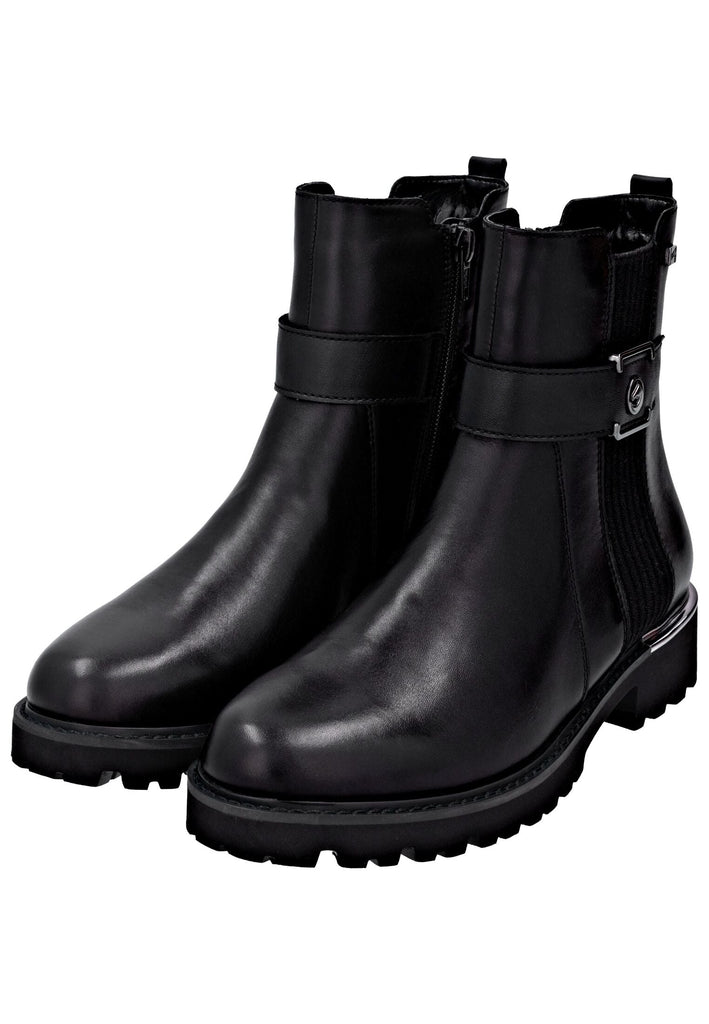 Remonte Stiefelette Leder Schwarz/Schwarz