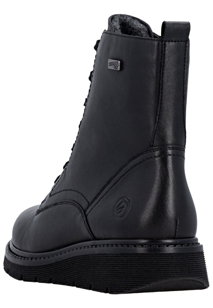 Remonte Stiefelette Leder Schwarz/Schwarz Warmfutter