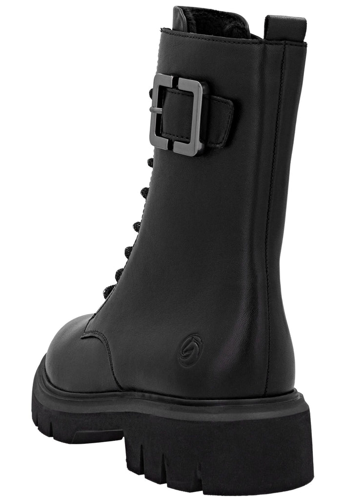 Remonte Stiefelette Leder Schwarz/Schwarz Warmfutter