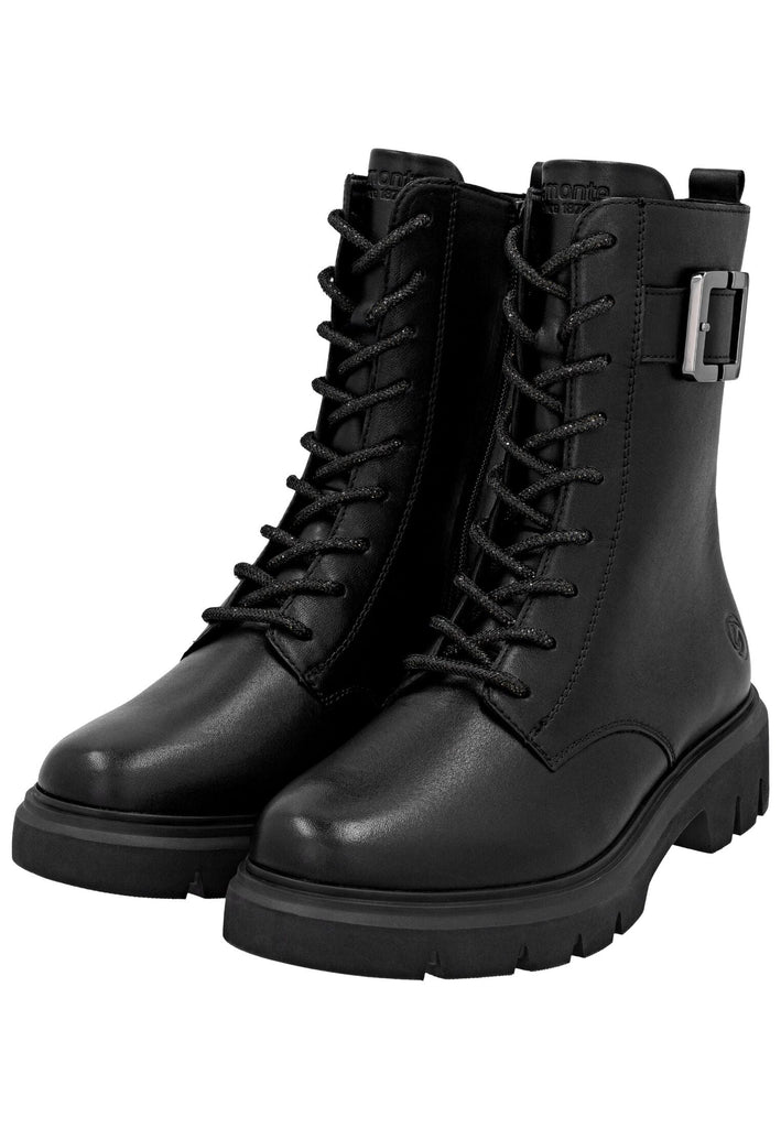 Remonte Stiefelette Leder Schwarz/Schwarz Warmfutter