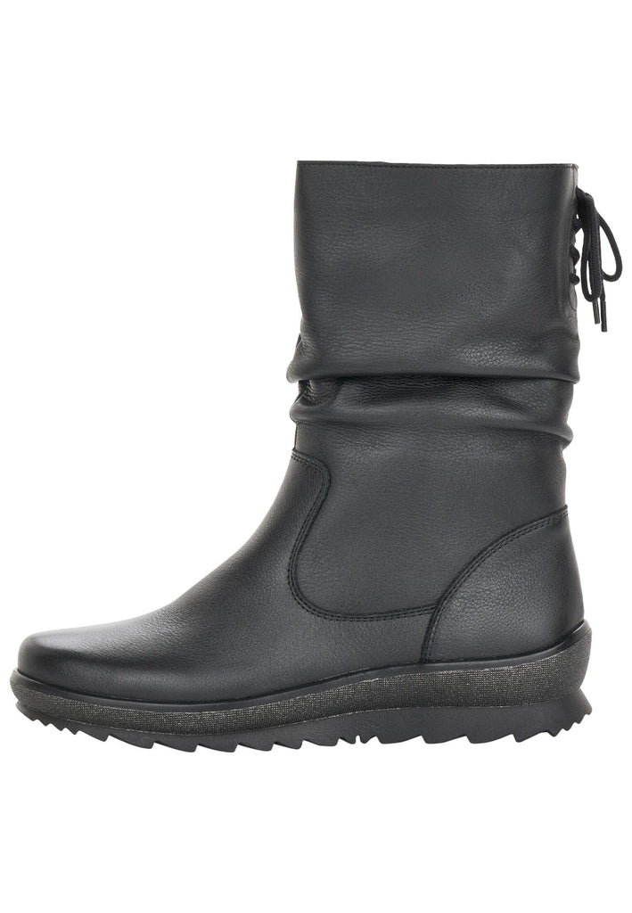 Remonte Stiefelette Leder Schwarz/Schwarz Warmfutter