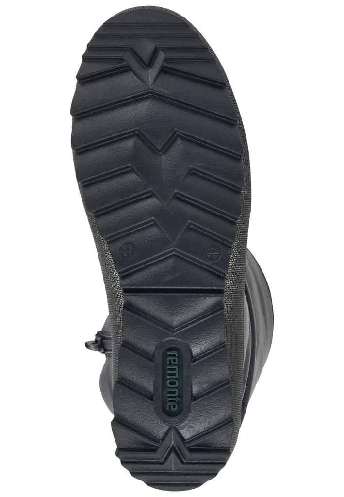 Remonte Stiefelette Leder Schwarz/Schwarz Warmfutter