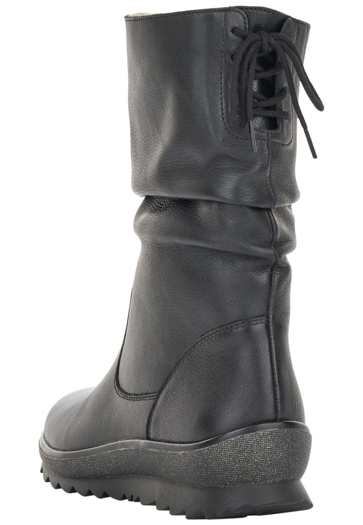 Remonte Stiefelette Leder Schwarz/Schwarz Warmfutter