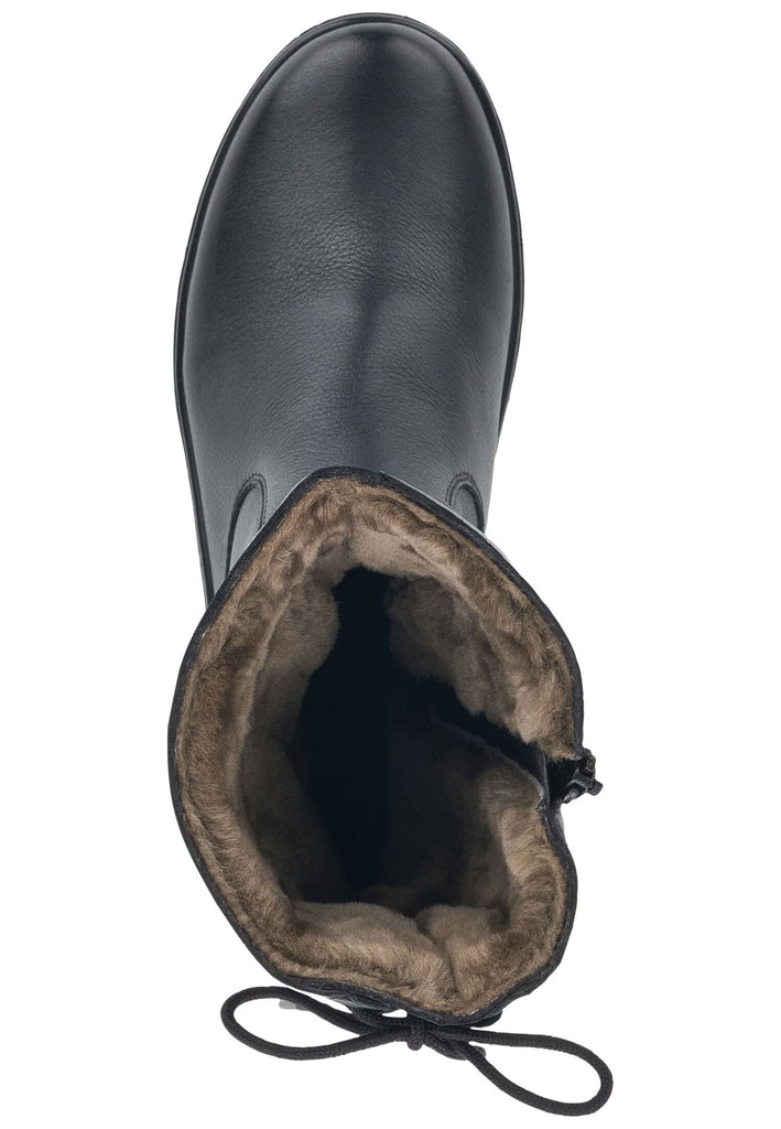 Remonte Stiefelette Leder Schwarz/Schwarz Warmfutter