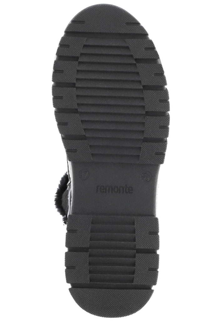 Remonte Stiefelette Leder Schwarz Warmfutter