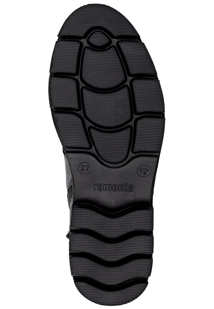 Remonte Stiefelette Leder Schwarz Warmfutter
