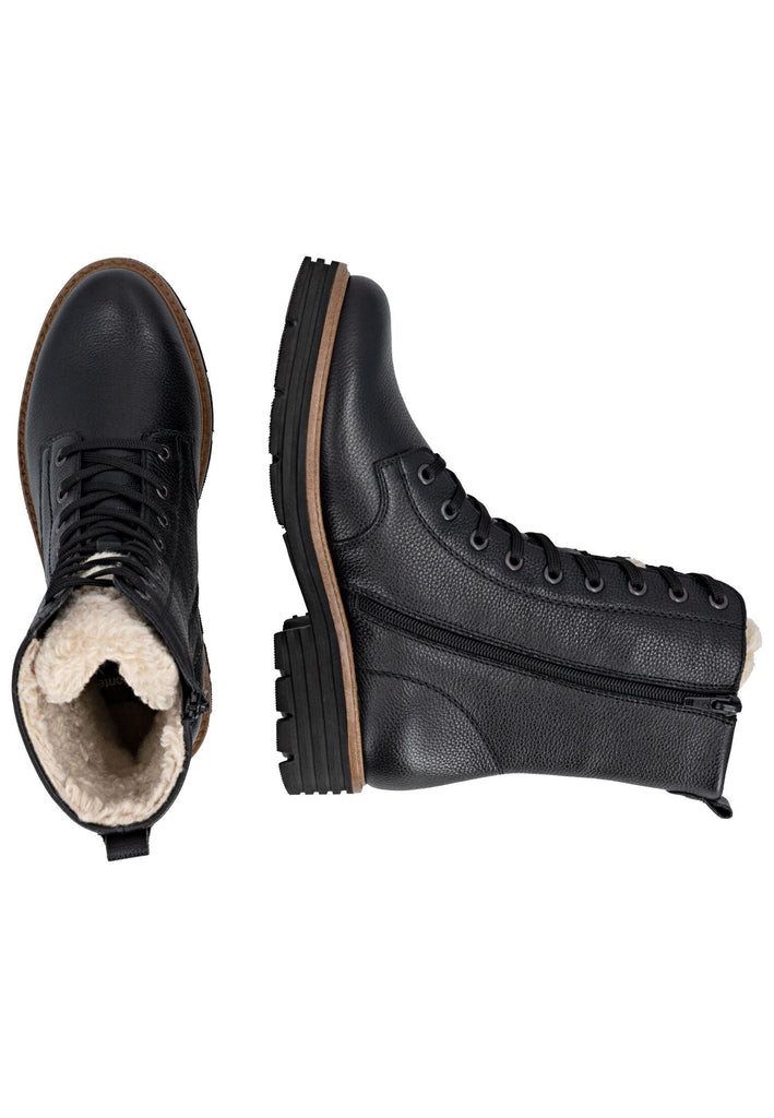 Remonte Stiefelette Leder Schwarz Warmfutter