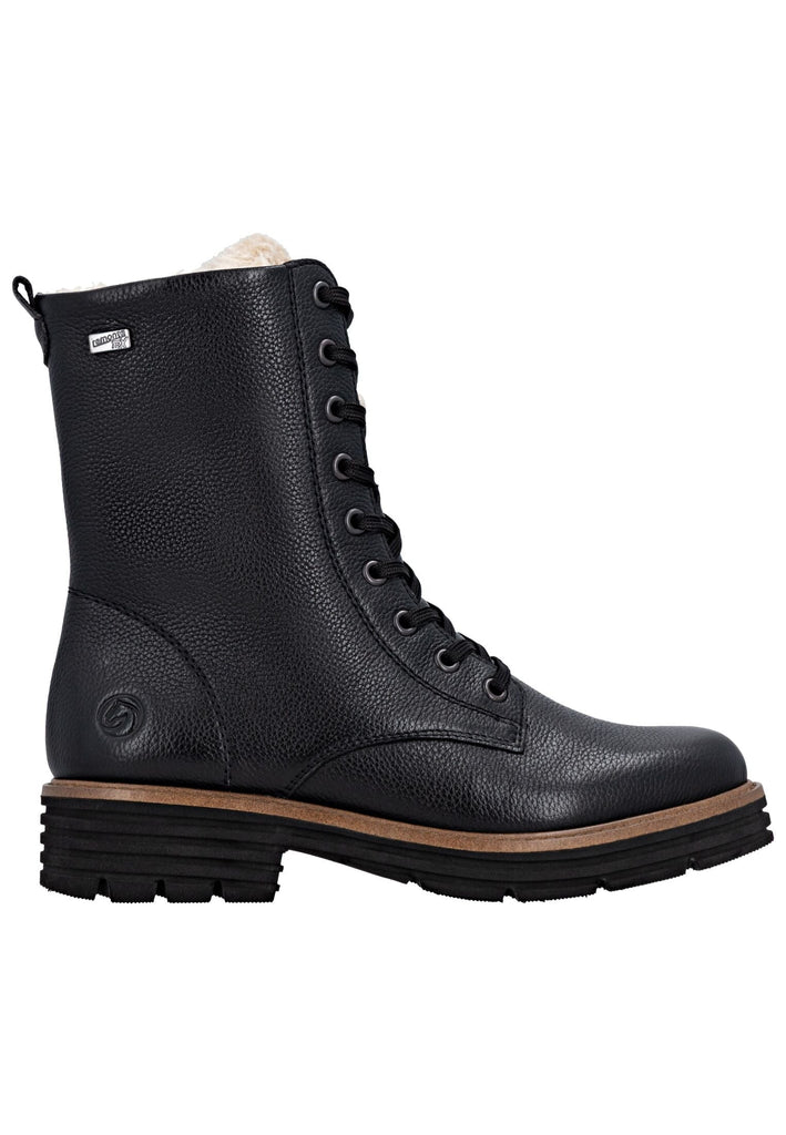 Remonte Stiefelette Leder Schwarz Warmfutter