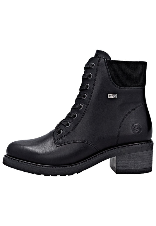 Remonte Stiefelette Leder/Synthetik Schwarz/Schwarz