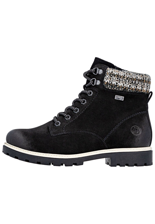 Remonte Stiefelette Leder/Synthetik Schwarz Warmfutter