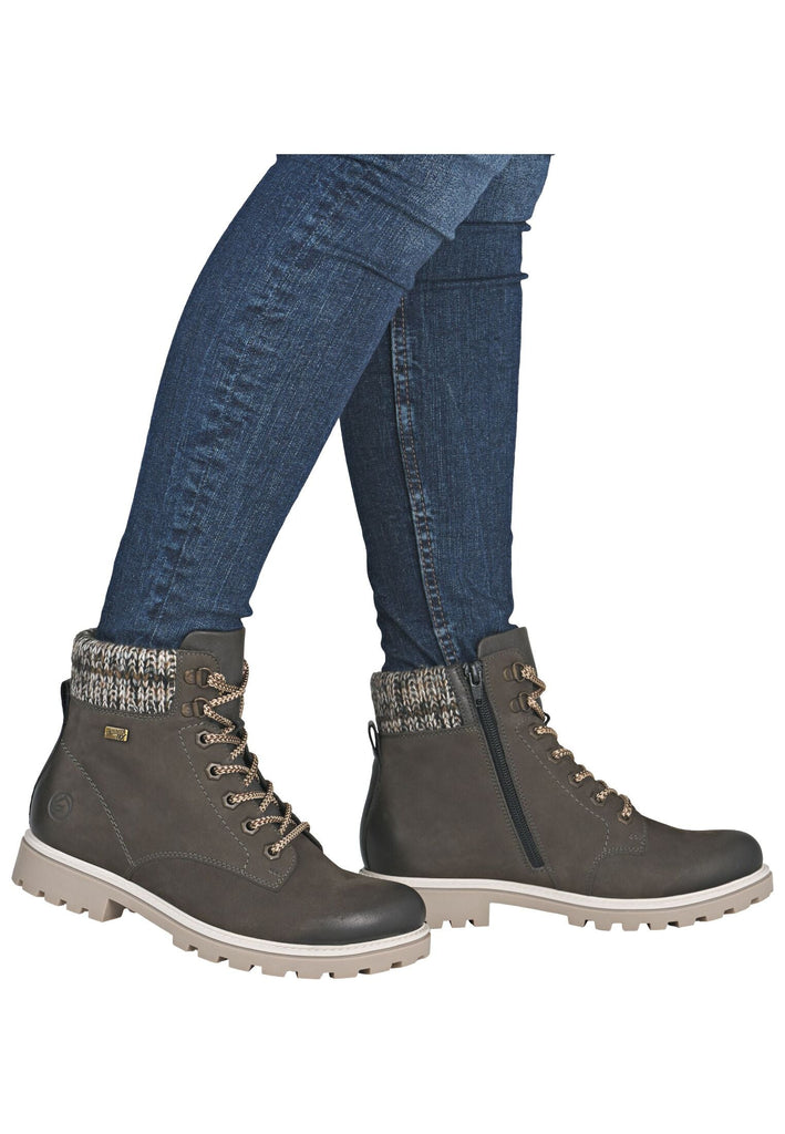 Remonte Stiefelette Leder/Synthetik Smoke Warmfutter