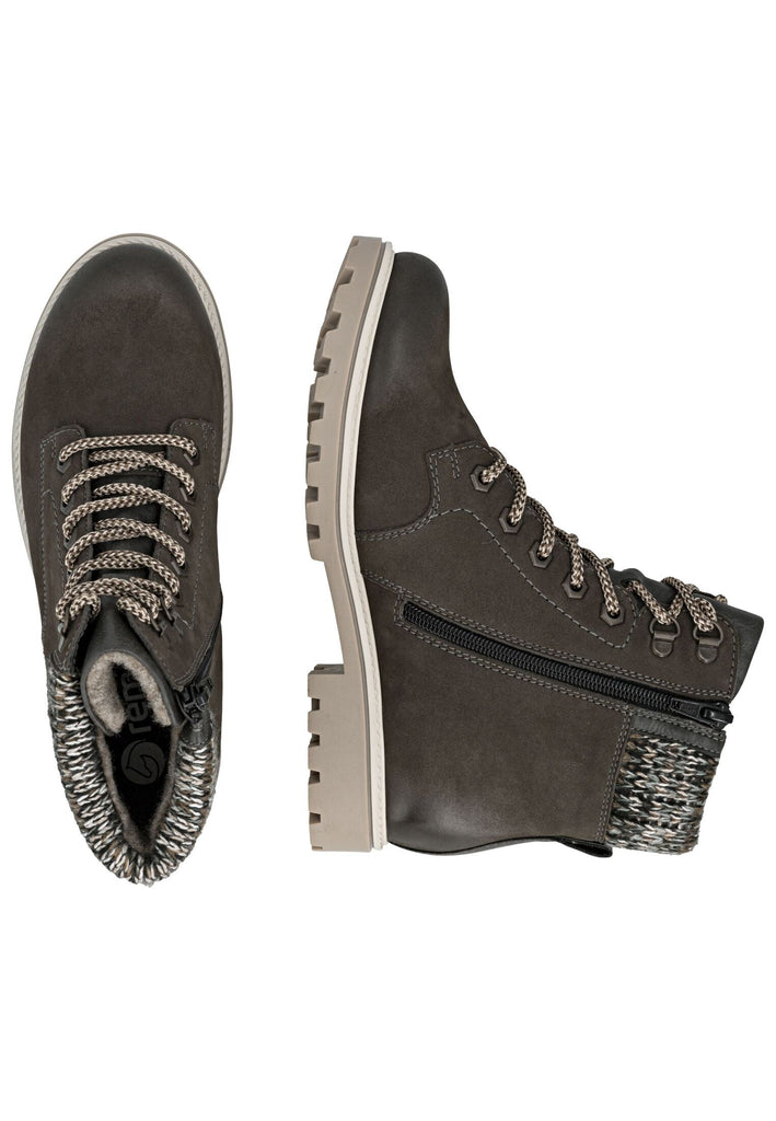 Remonte Stiefelette Leder/Synthetik Smoke Warmfutter