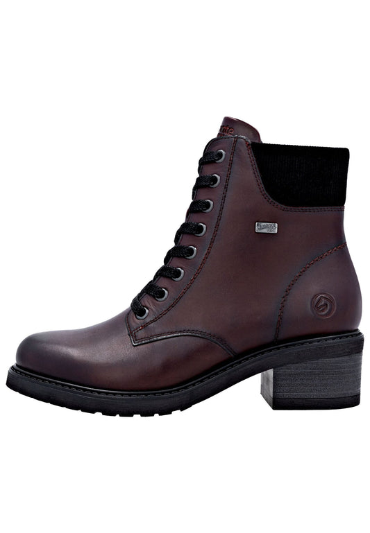 Remonte Stiefelette Leder/Synthetik Weinrot
