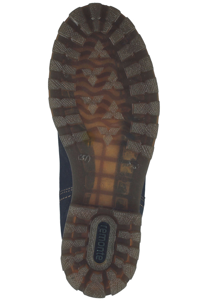 Remonte Stiefelette Leder/Textil Blau/Braun