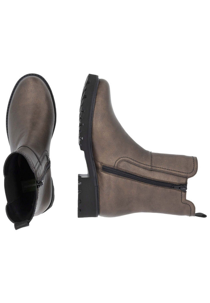 Remonte Stiefelette Leder/Textil Bronze