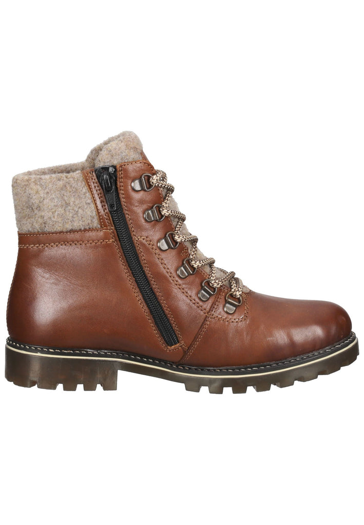 Remonte Stiefelette Leder/Textil Chestnut Warmfutter