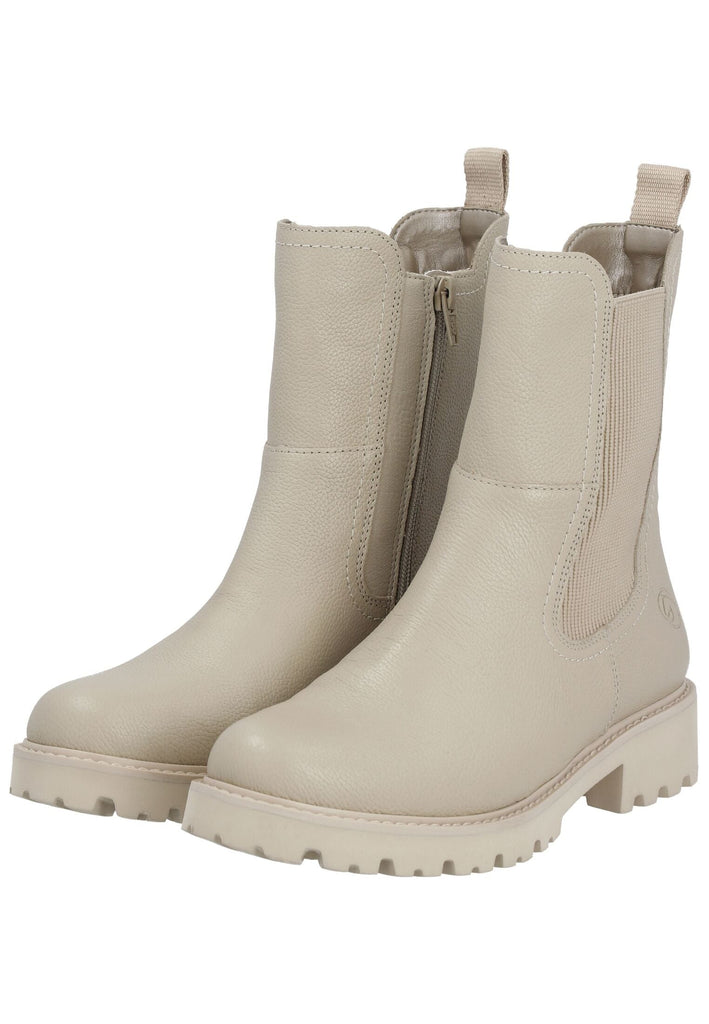 Remonte Stiefelette Leder/Textil Crema Warmfutter